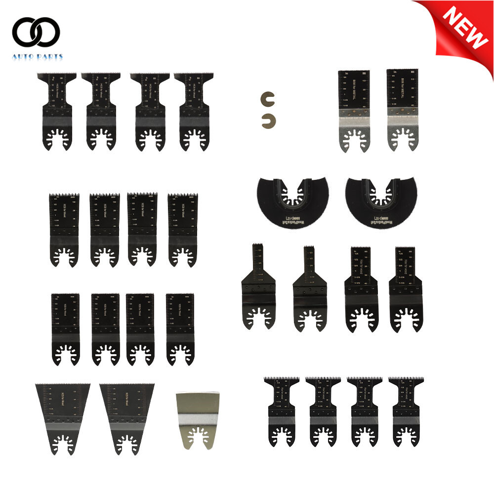 29 PACK Universal Wood Metal Oscillating Multitool Quick Release Saw Blades