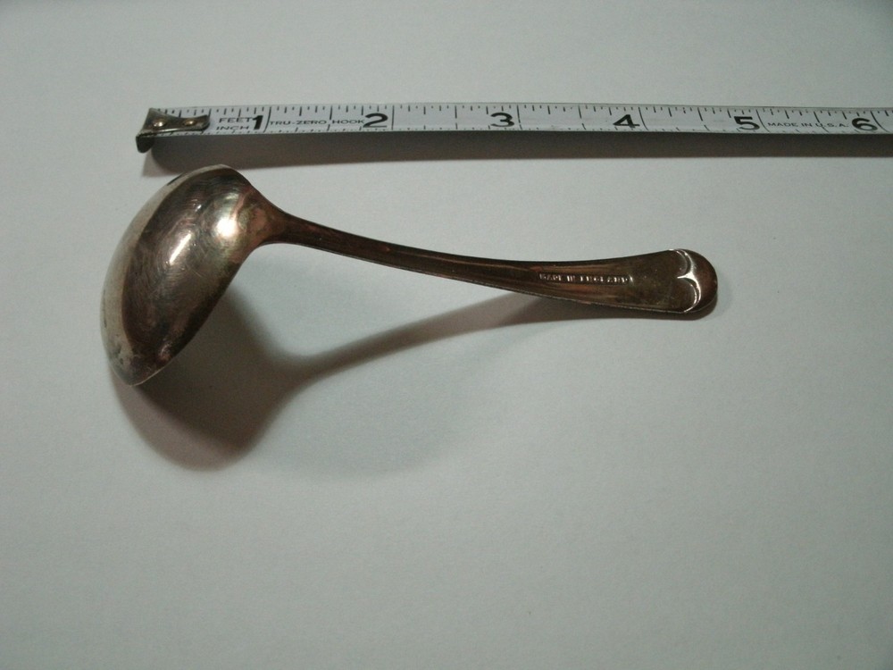 Vintage Silverplate England Serving Spoon Ladle 4"