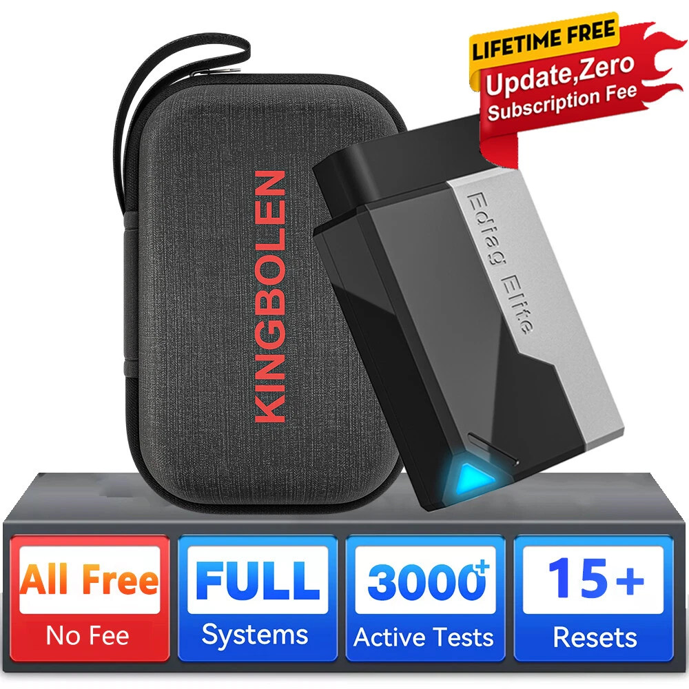 2026 Kingbolen Ediag Elite Car OBD2 Diagnostic Tool Fault Code Scanner Reader