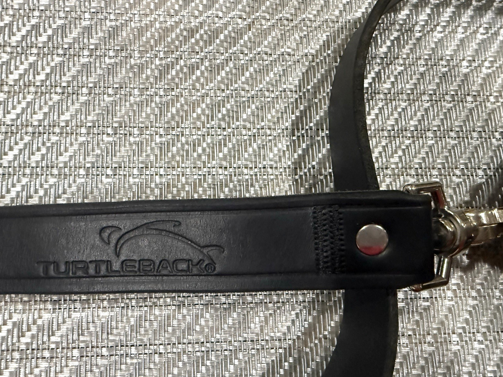 Used Perfect Fit Leather Firefighter Radio Strap
