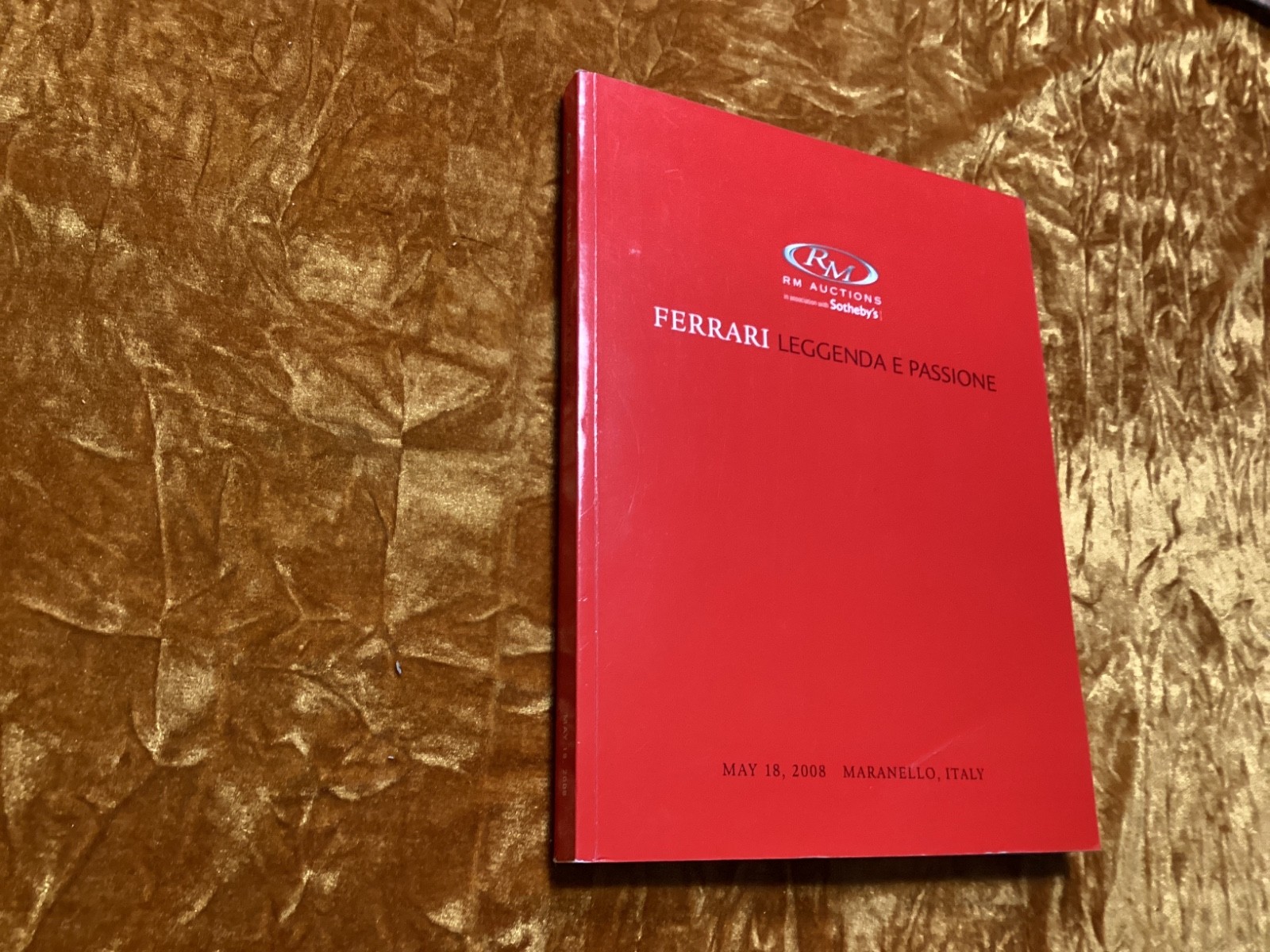 RM Auctions sotheby's Maranello Italy Ferrari sales catalogue May 2008