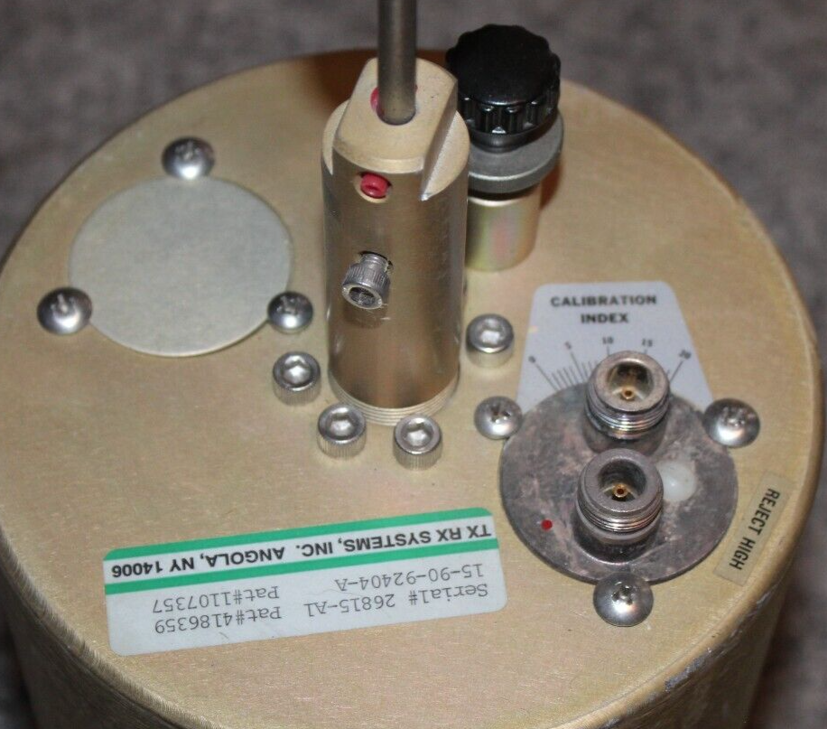 TX RX Systems Cavity Pass (Used & untested) Tank 6 5/8" x 13"