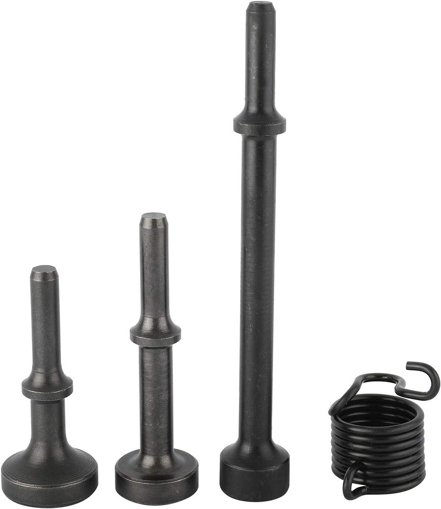 Versatile Pneumatic Chisel Kit with 3 Air Hammer Bits & Spring - 0.401'' Shank