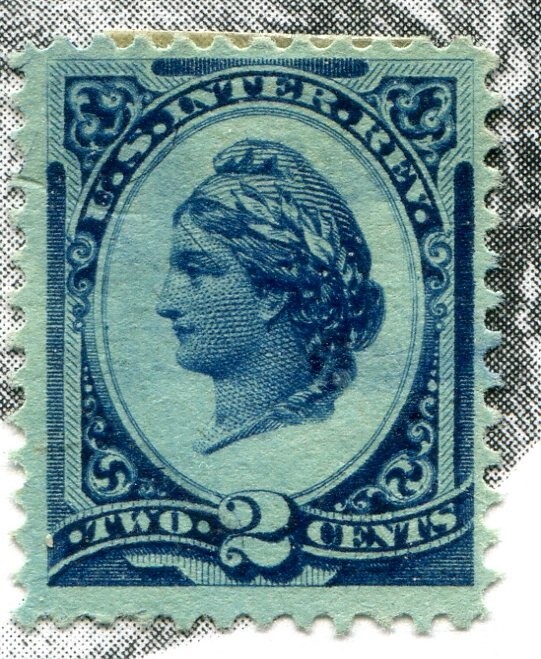 US #R152 Used on Mat with Layout Line and Layout Dot