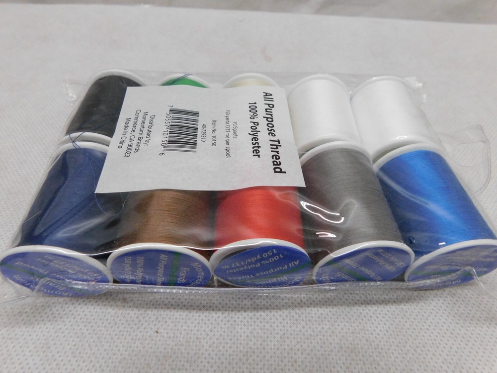 Spools All Purpose Thread Assorted Colors 10 Pack