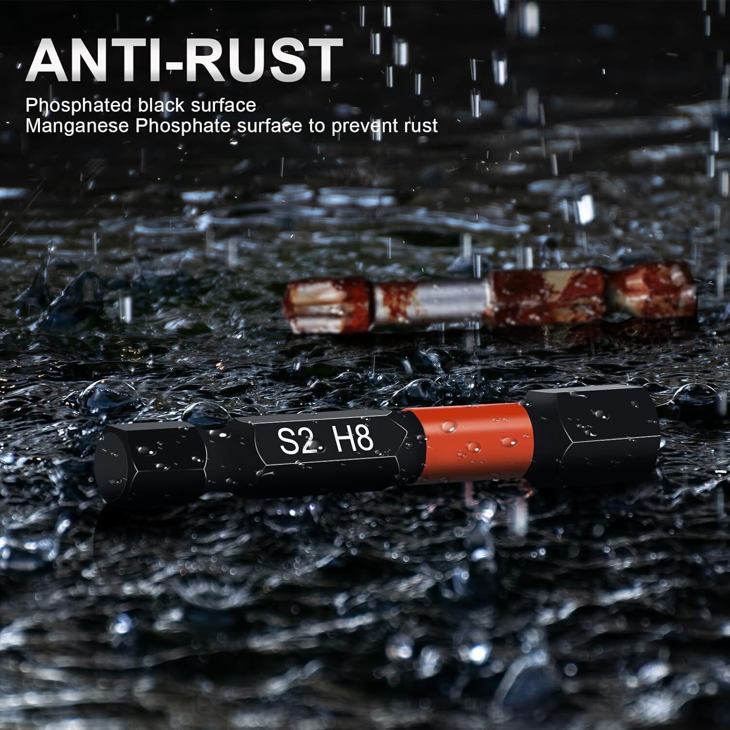 20 Pcs Hex Bit Set, Impact Hex Head Allen Wrench Drill Bit Set Metric, SAE, 1/4"