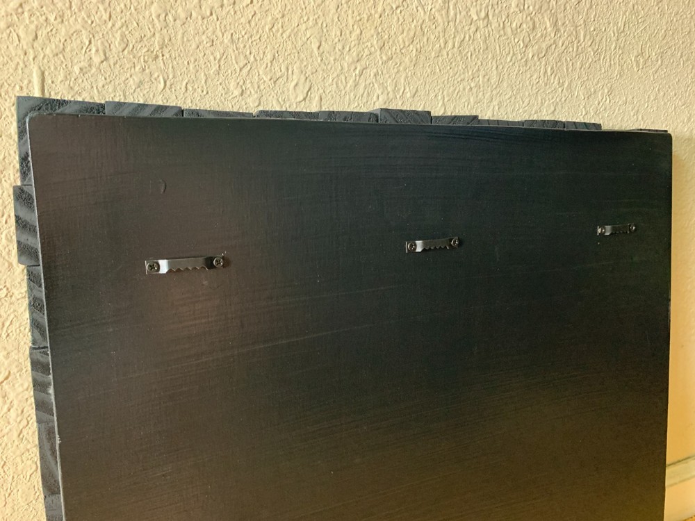 18x18 in. Black Wood Acoustic Sound Diffuser Panel/Wall Art Randomized Pattern