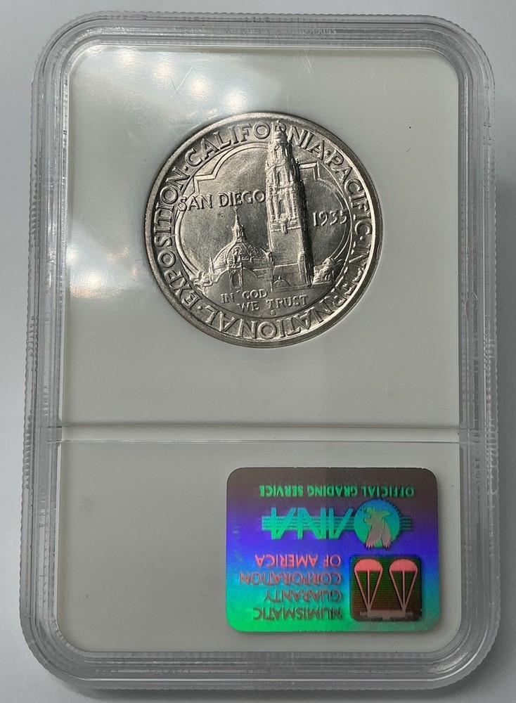 1935-S US HALF DOLLAR COMEMMORATIVE SAN DIEGO NGC MS 66