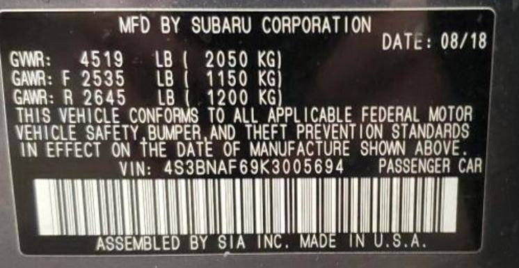 Camera/Projector Camera Windshield Mounted Upper Fits 19 LEGACY 267485