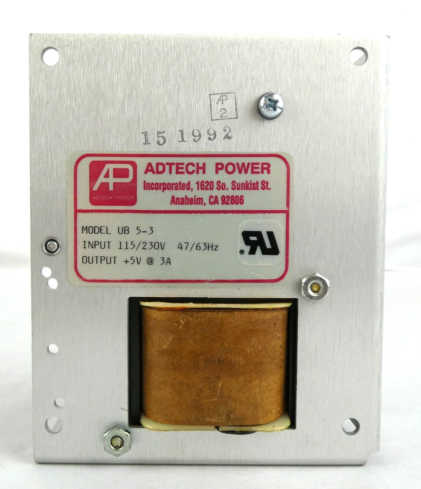 Adtech Power UB 5-3 Linear Power Supply Assembly Working Surplus
