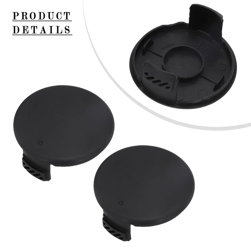 2pcs Spare Grass Eater Spool Cap Cover For Hyper Tough String Trimmer Black US