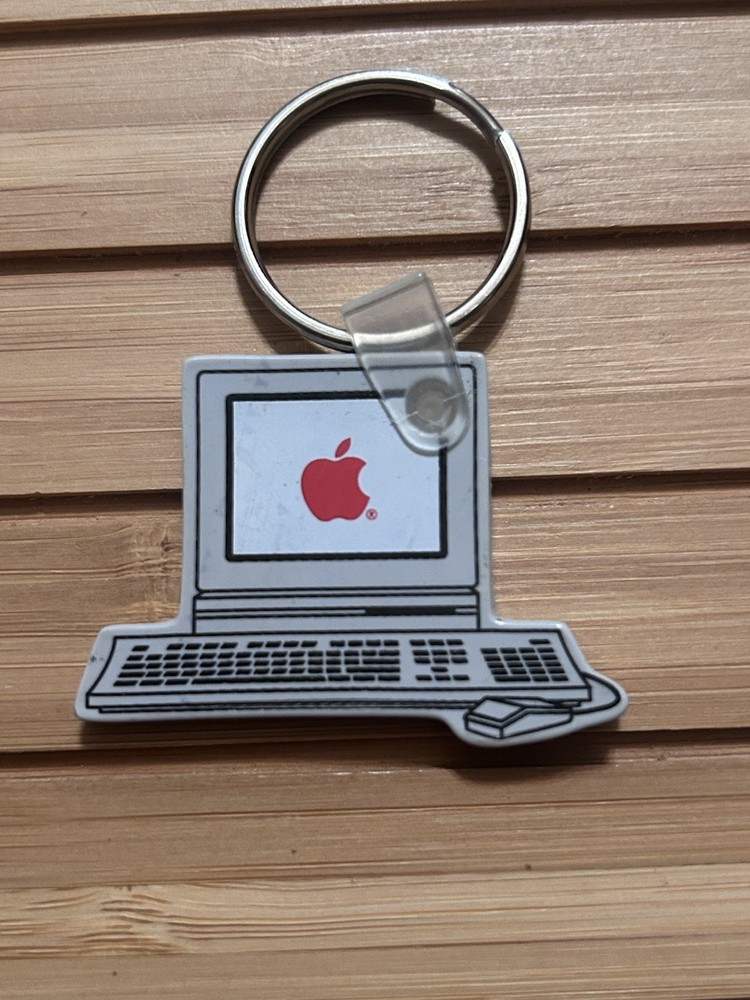 Vintage Rare Apple Computer Keychain