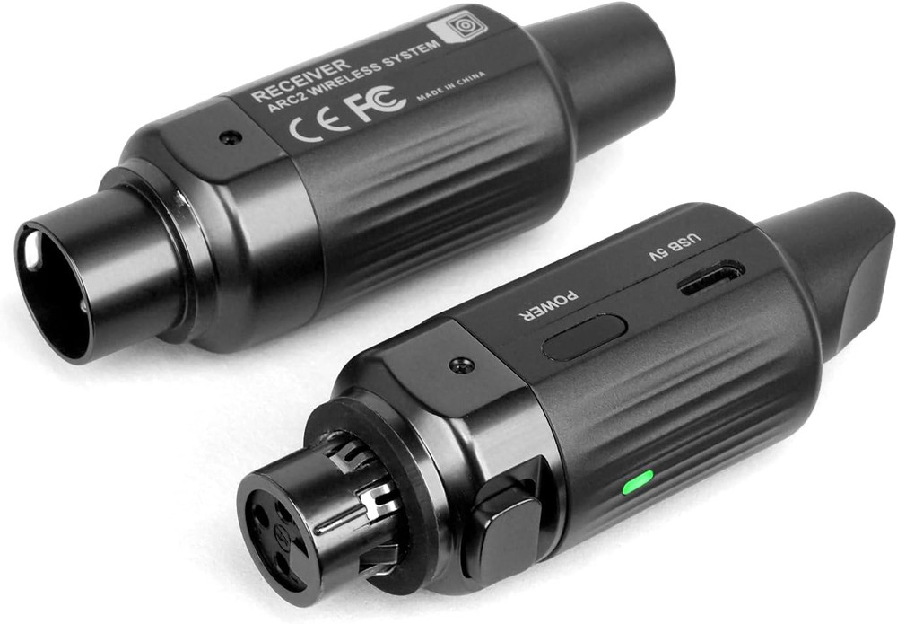 Wireless XLR Transmitter Receiver, UHF Wireless Microphone Audio System for Dyna