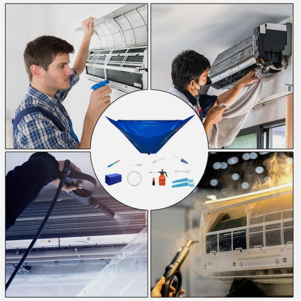 Mini Split Ac Cleaning Kit,Air Conditioner Cover Small, 10pcs
