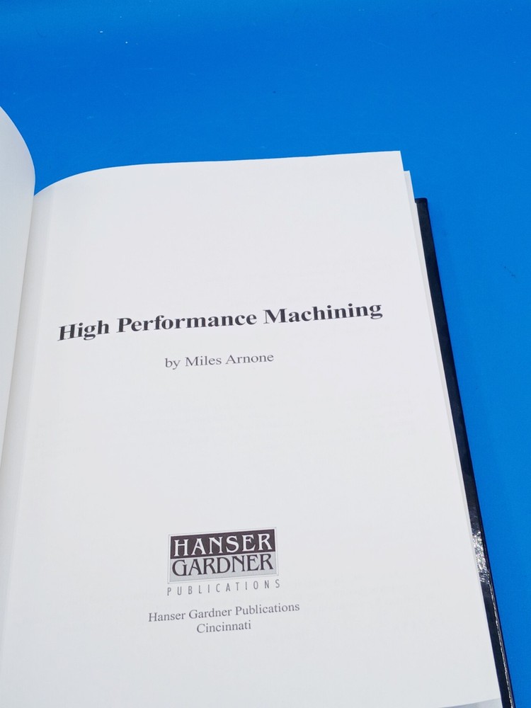 High Performance Maching Book Miles Arnone Hardcover...