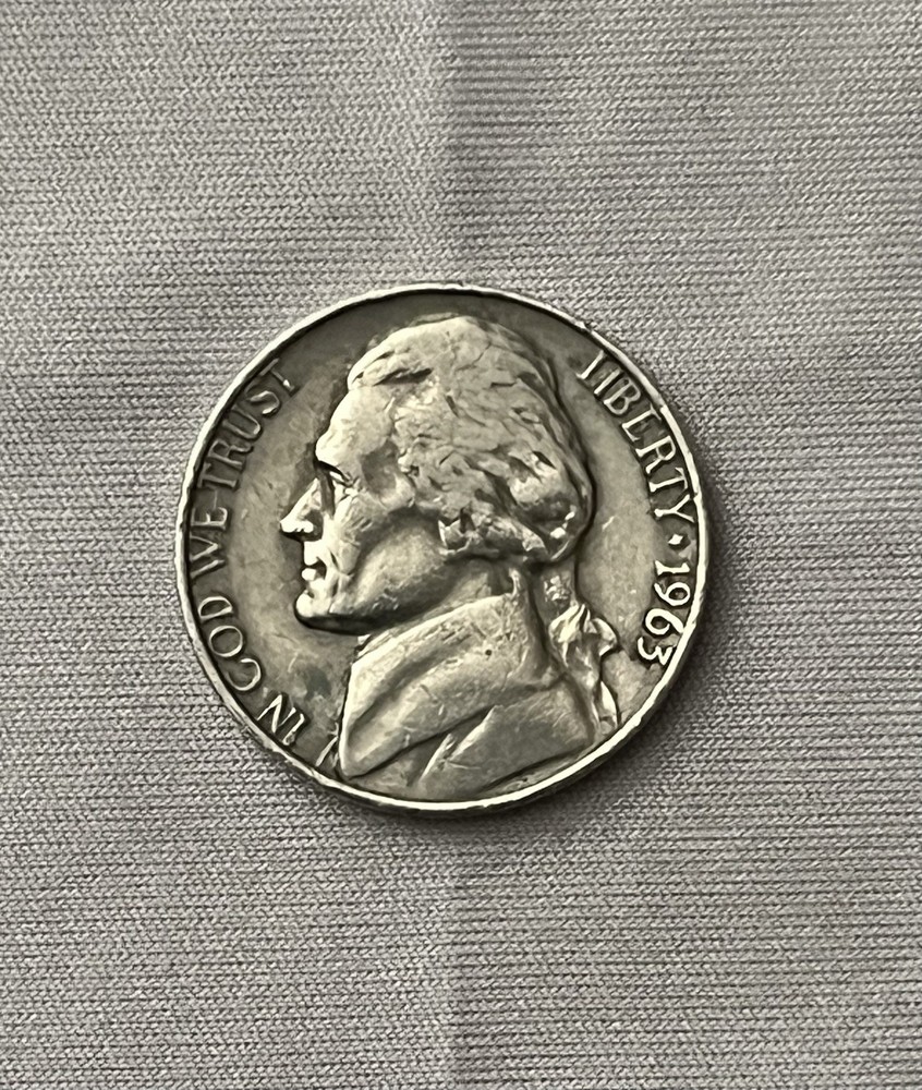 1963 5C Jefferson Nickel