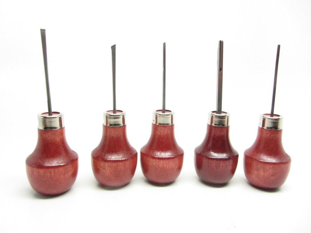 15pc Woodcarving Tools Gunsmith Palm Gouges Chisels Parting Veiner RAMELSON USA