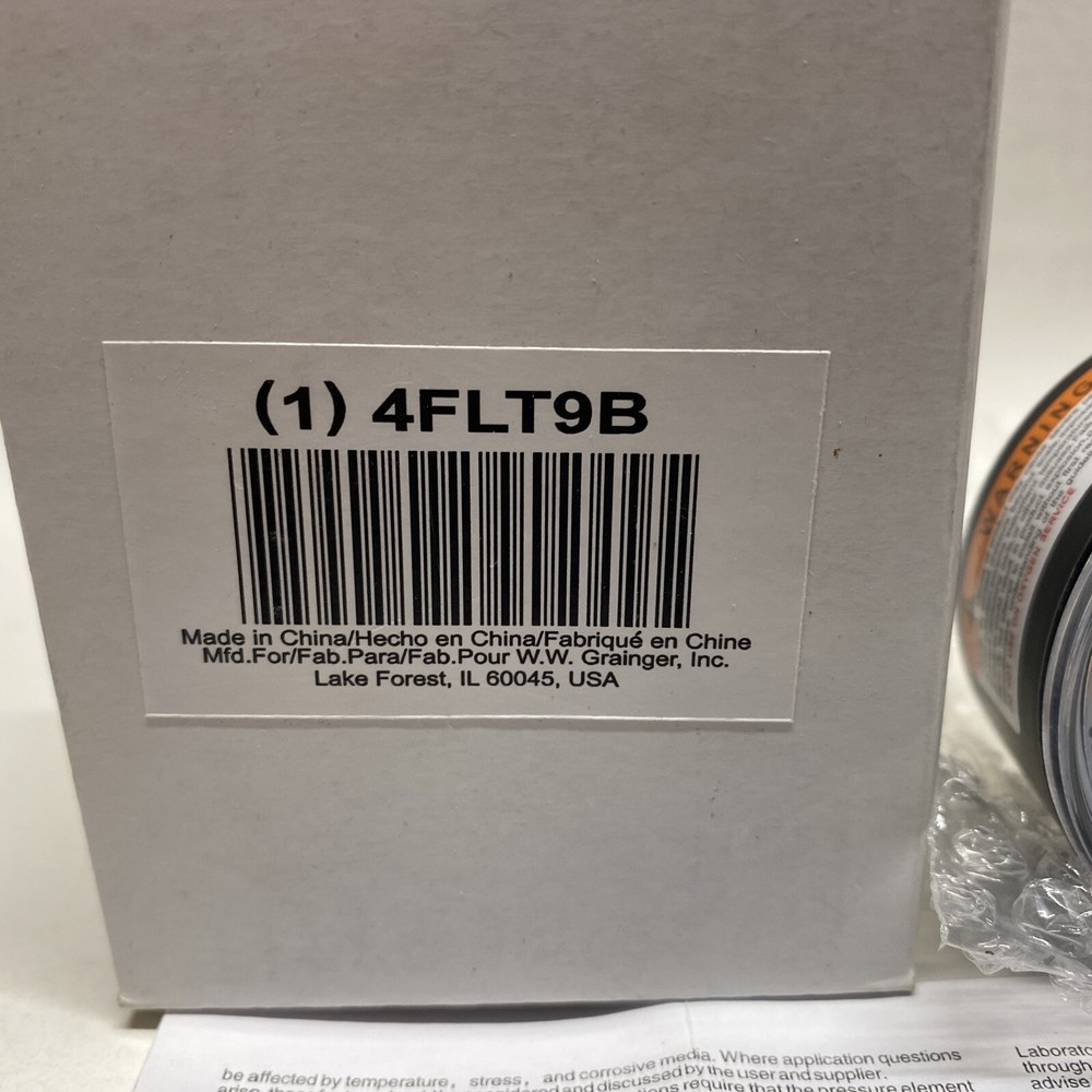 NEW Grainger 4FLT9B Gauge