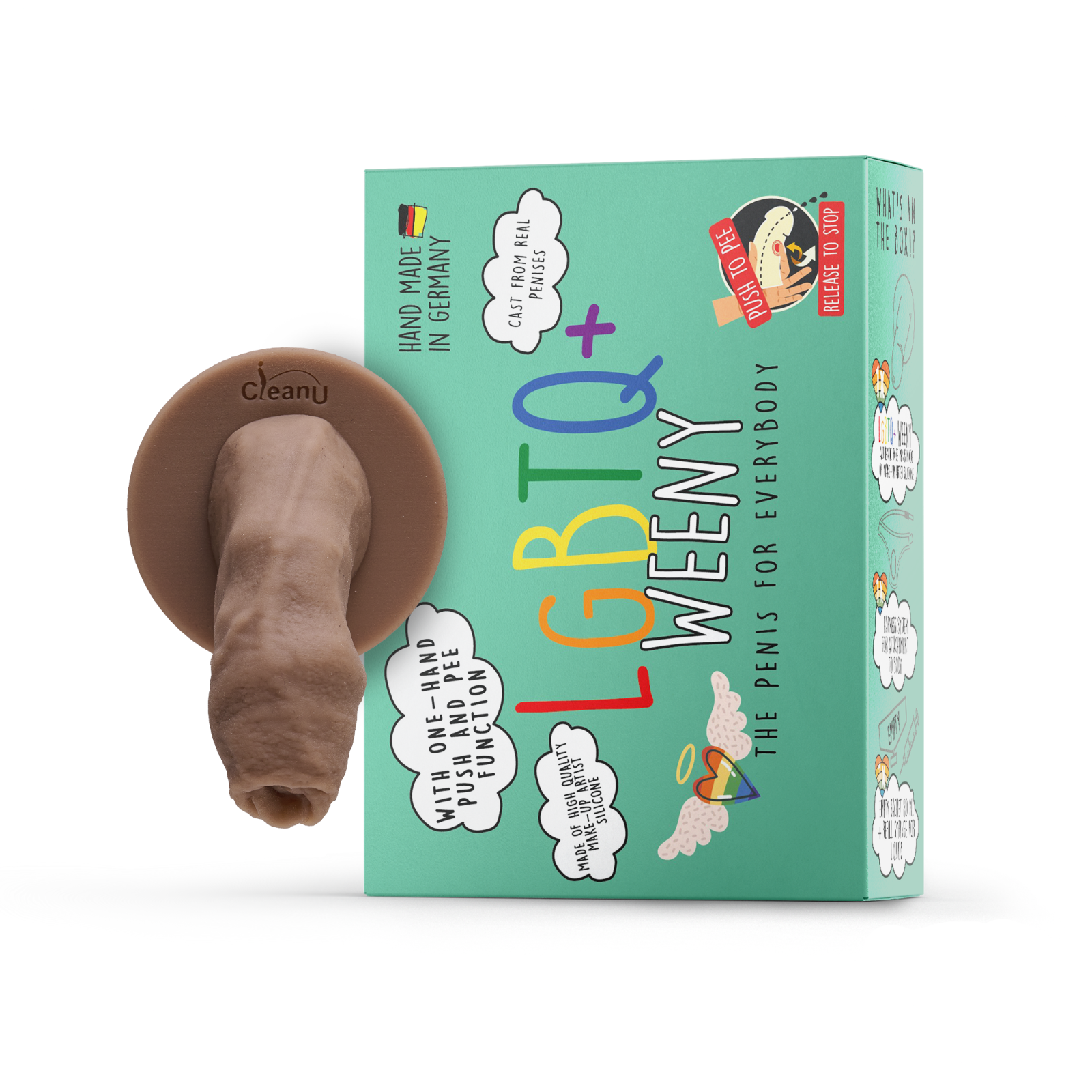 LGBTQ+ Weeny Fake Penis Strap-On Original CleanU Screeny Weeny * * Topseller * *