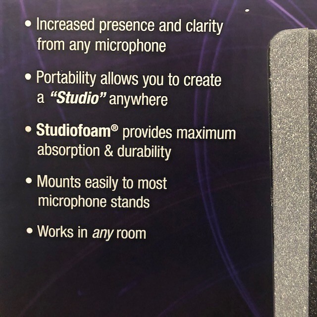 Auralex Acoustics Audio MudGuard for Studio Microphone Isolation Shield NEW