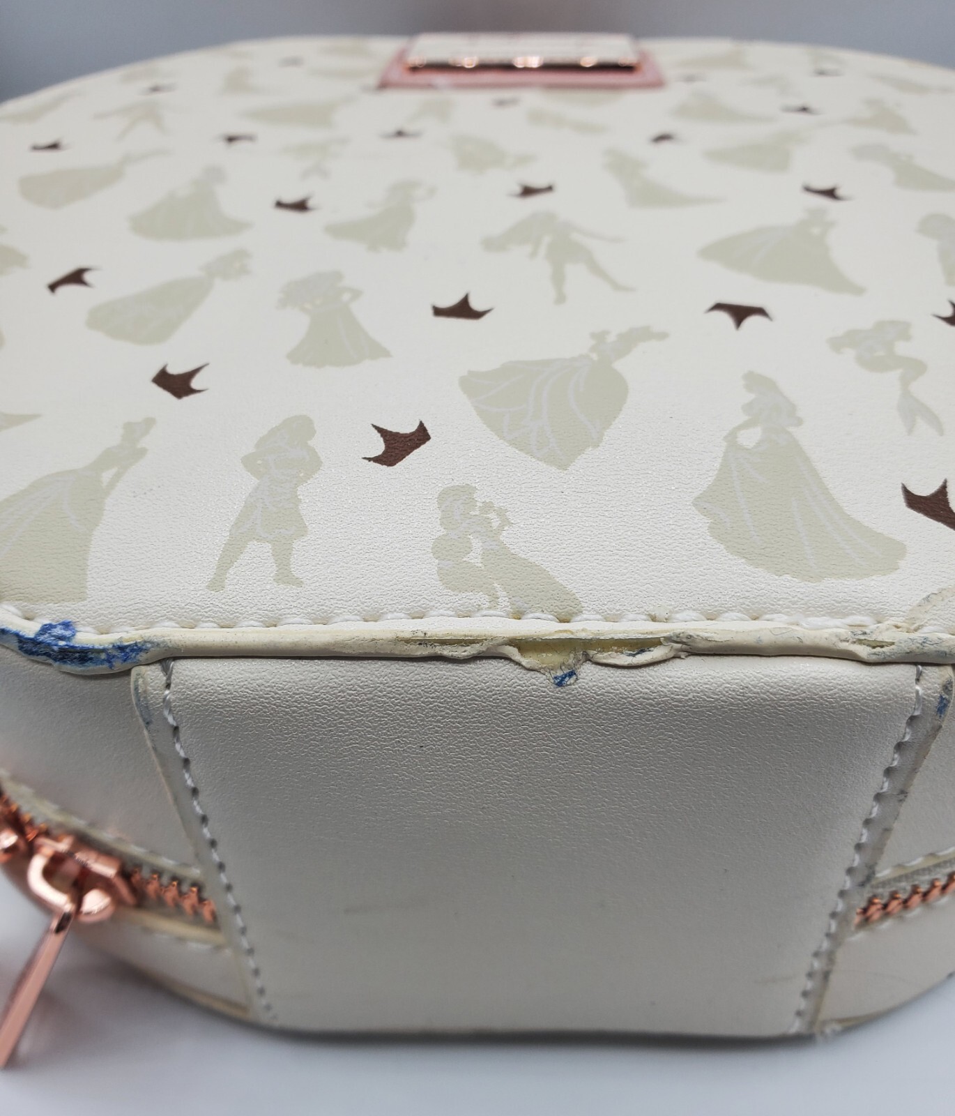 Loungefly Disney Princess Metal Crown Crossbody Purse - New Multiple Defects