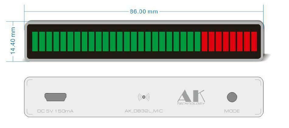 Assembled LED Music Spectrum Analyzer For MP3 PC Audio Level Indicator Meter
