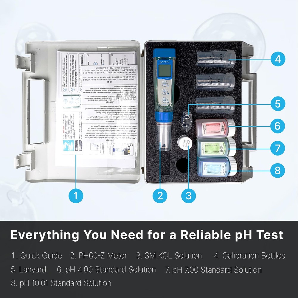 APERA INSTRUMENTS AI3711 PH60-Z Bluetooth Smart pH Tester Powered by ZenTest...
