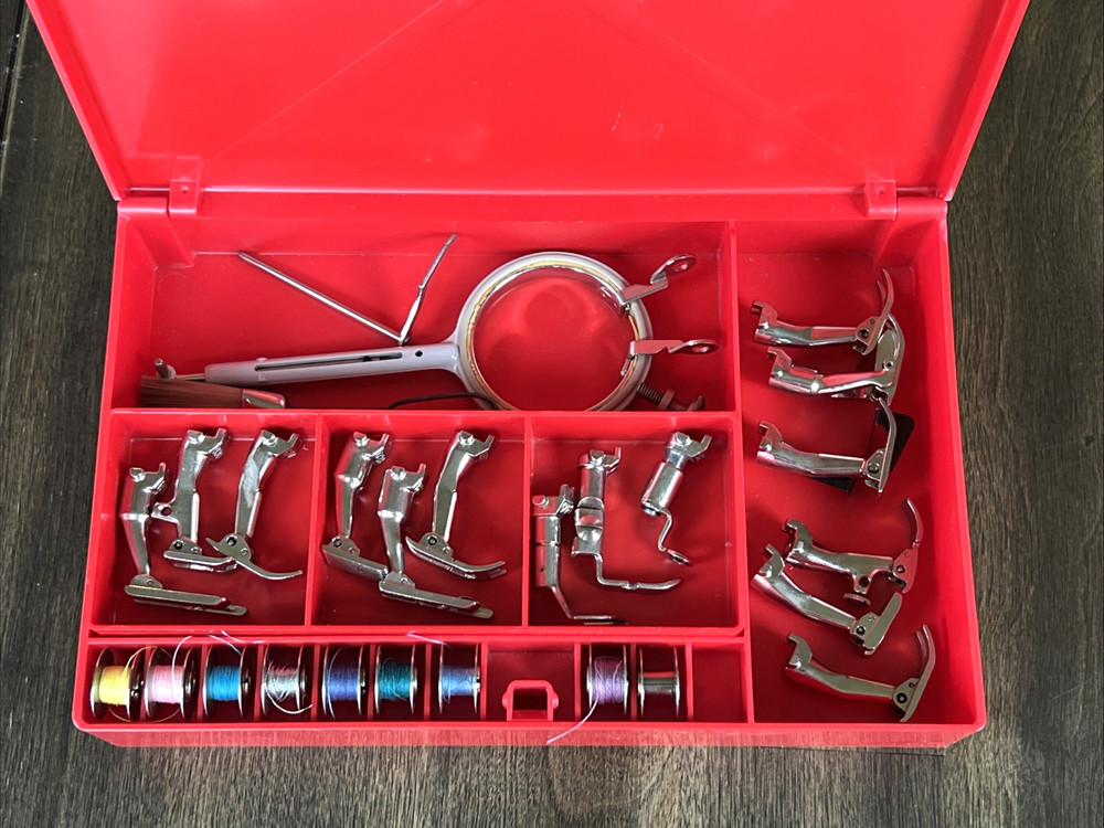 Bernina 830 Record Sewing Machine Bundle - Feet, Cases, Extension & Guide +