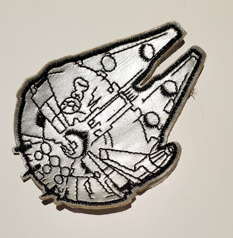 Star Wars Millenium Falcon Die Cut 3.5" Embroidered Patch-USA Mailed