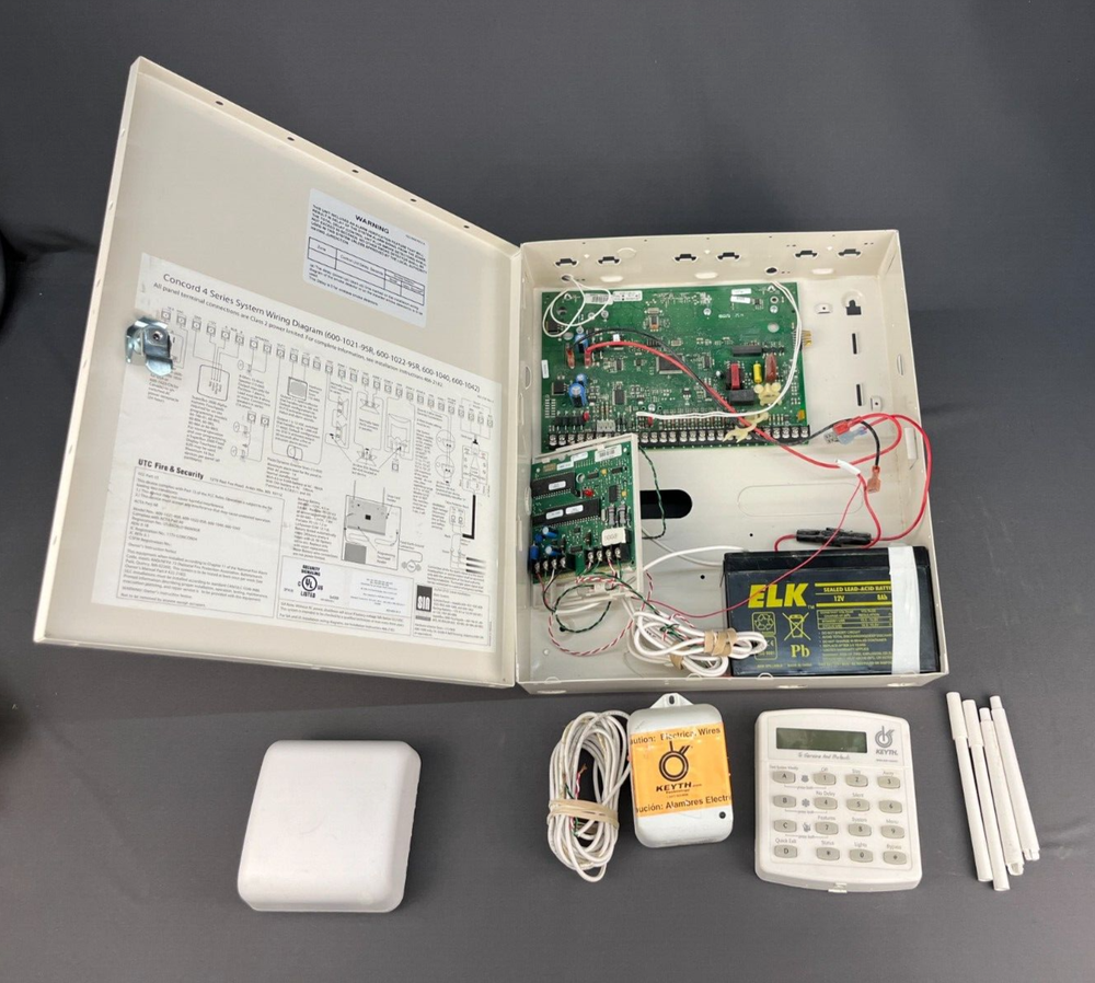 ITI/GE/Interlogix Concord 4 Panel + Keypad Zone Module Alarm Kit