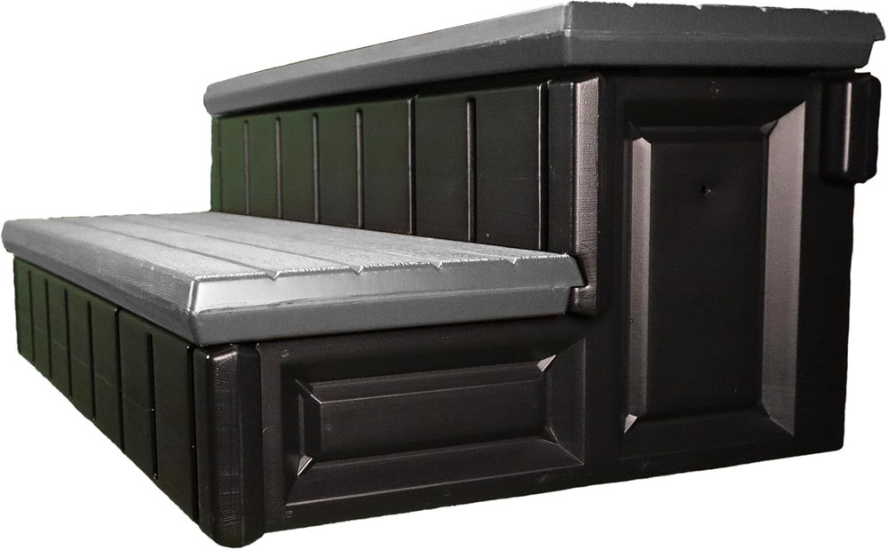 Stylish Deep Grey Storage Step - Perfect for Organizing Your Space!