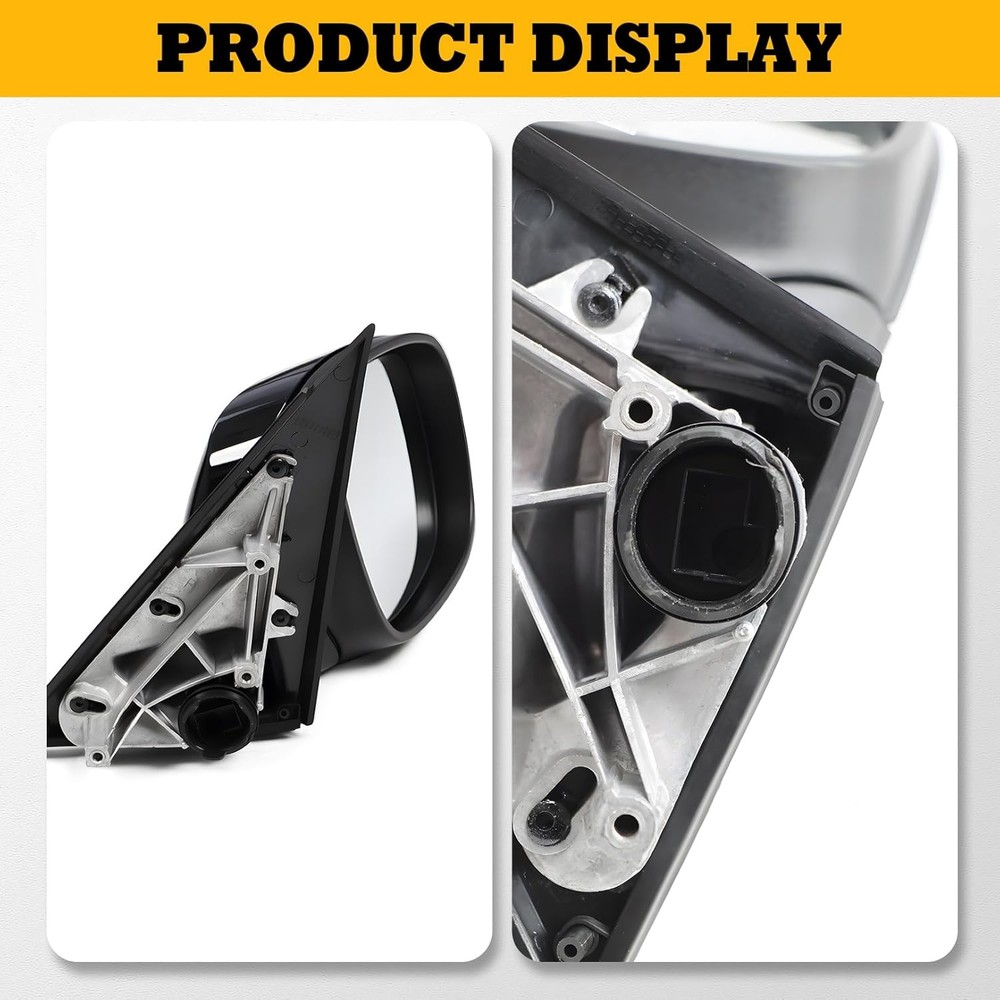Right Passenger Side Mirror Assembly Compatible with X3 Right, Black