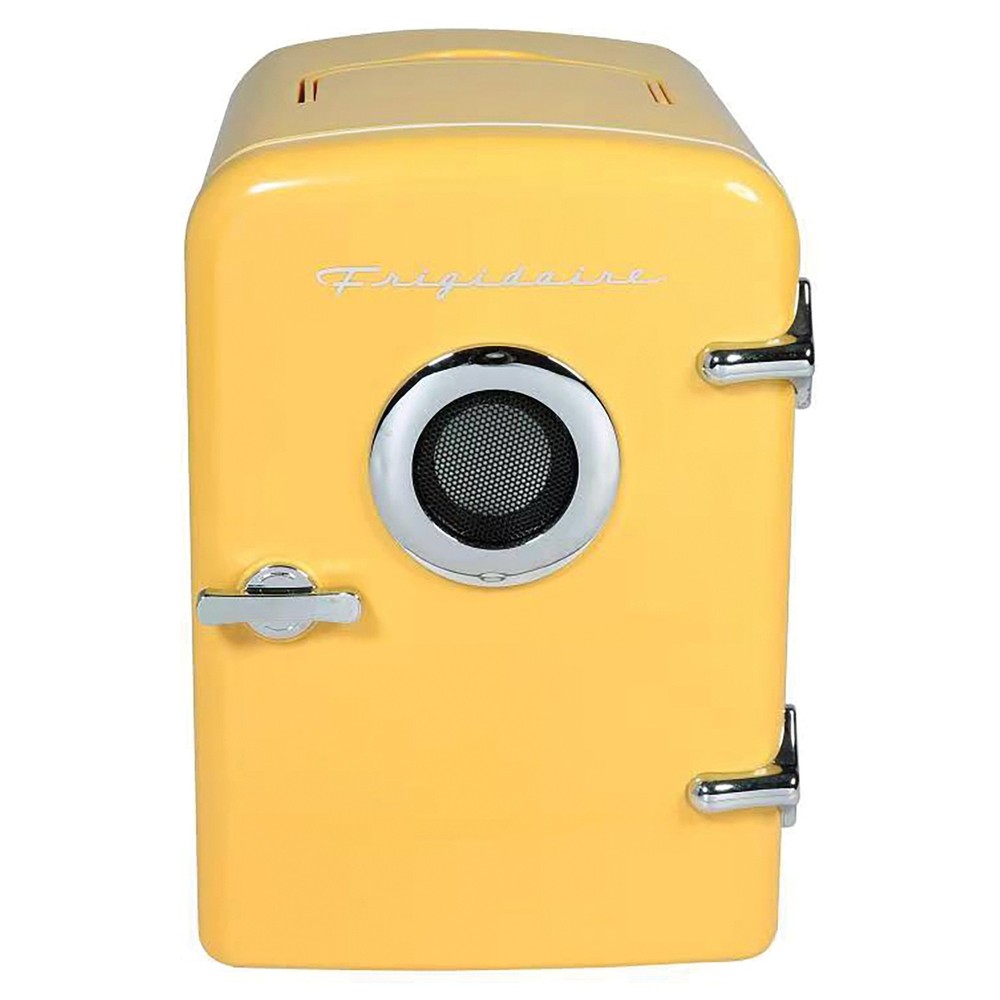 6-Can Retro Portable Beverage Refrigerator, Bluetooth Speaker
