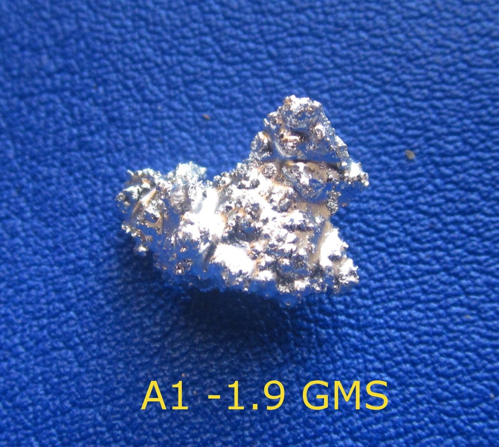 1.9  GMS  .999 CRYSTALLINE  SILVER NUGGET