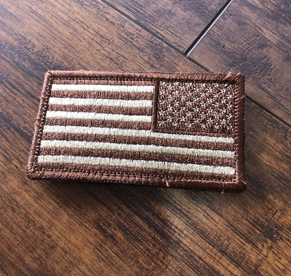 USGI Navy US Flag Patch Right Arm Coyote Tan Issued Sof SEAL