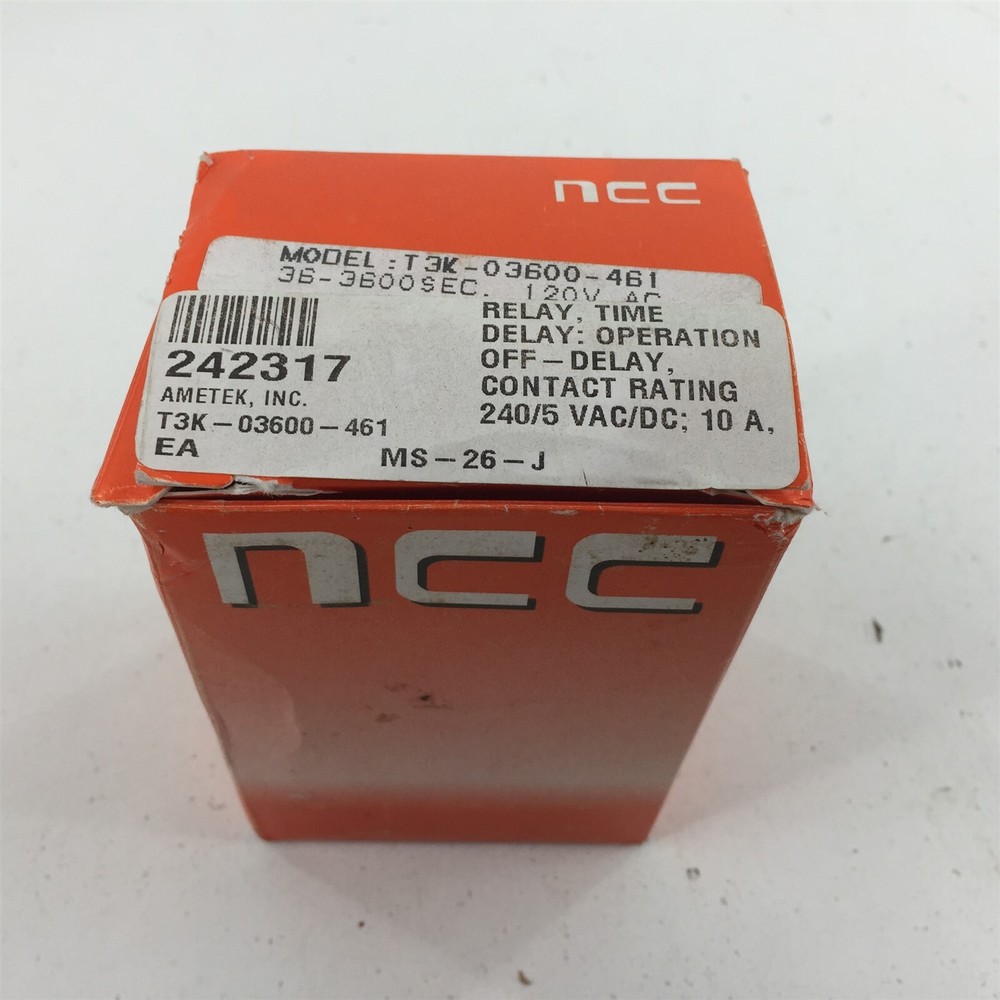 NCC T3K-3600-461 Solid State Timer