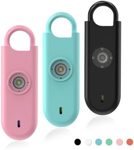3 Pack Personal Safety Alarm Keychains