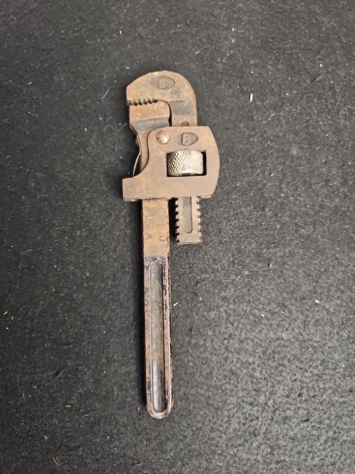 Vintage Worth 8 Inch Pipe Wrench Stillson Pattern