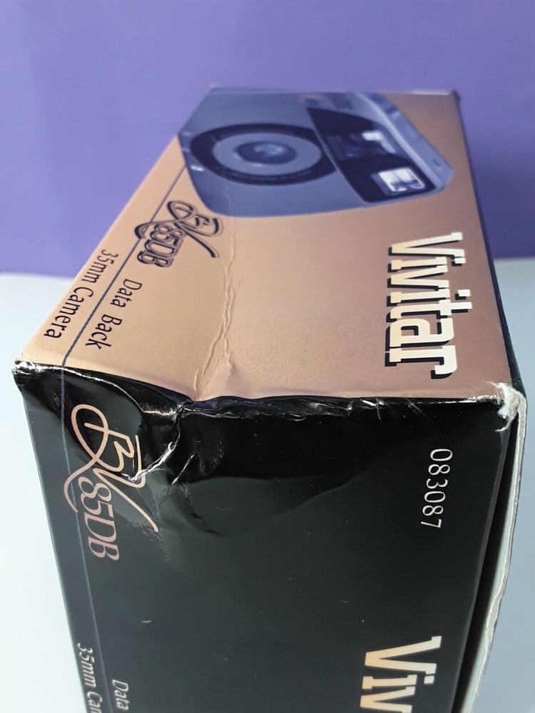 Vivitar BV85DV Data Back 35mm Camera (Dept Commerce Logo) w/ Strap Manual in Box