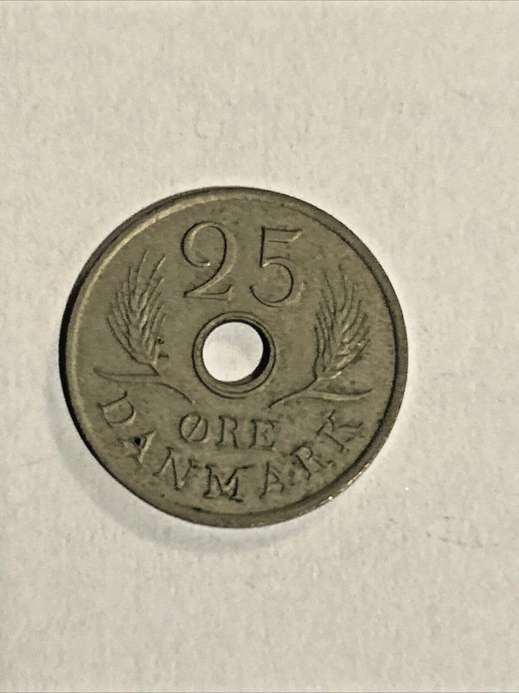 1972 Denmark 25 Ore Coin