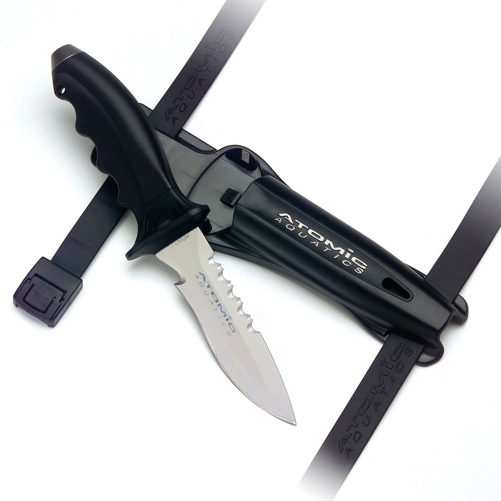 Atomic Aquatics Ti6 Titanium Knife - Pointed Tip (07-0007-3P)