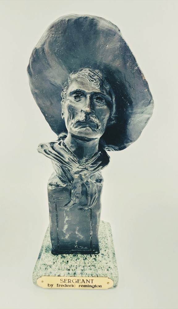 Frederic Remington 'The Sergeant' Bronze Sculpture 11x4" With Base
