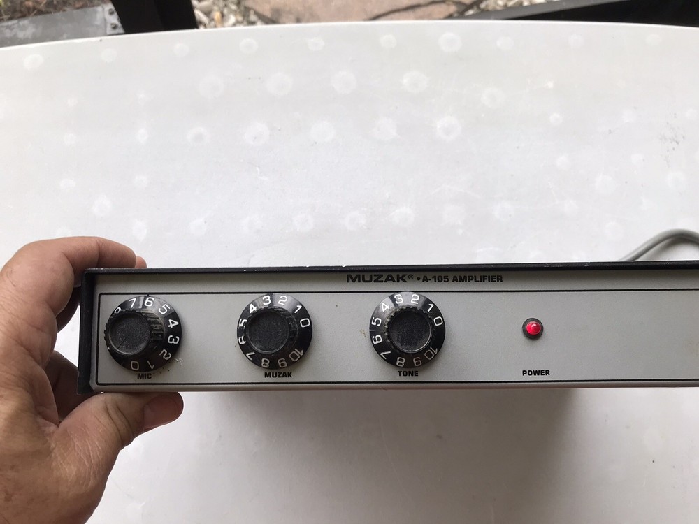 Vintage MUZAK A-105 Solid State Amplifier UNTESTED. AS IS.