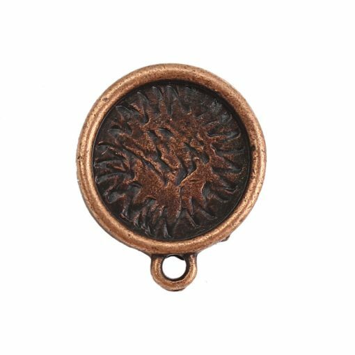 10 pcs. Antique Copper Earring Posts Studs Bezels Cabochons Tacks 14mm