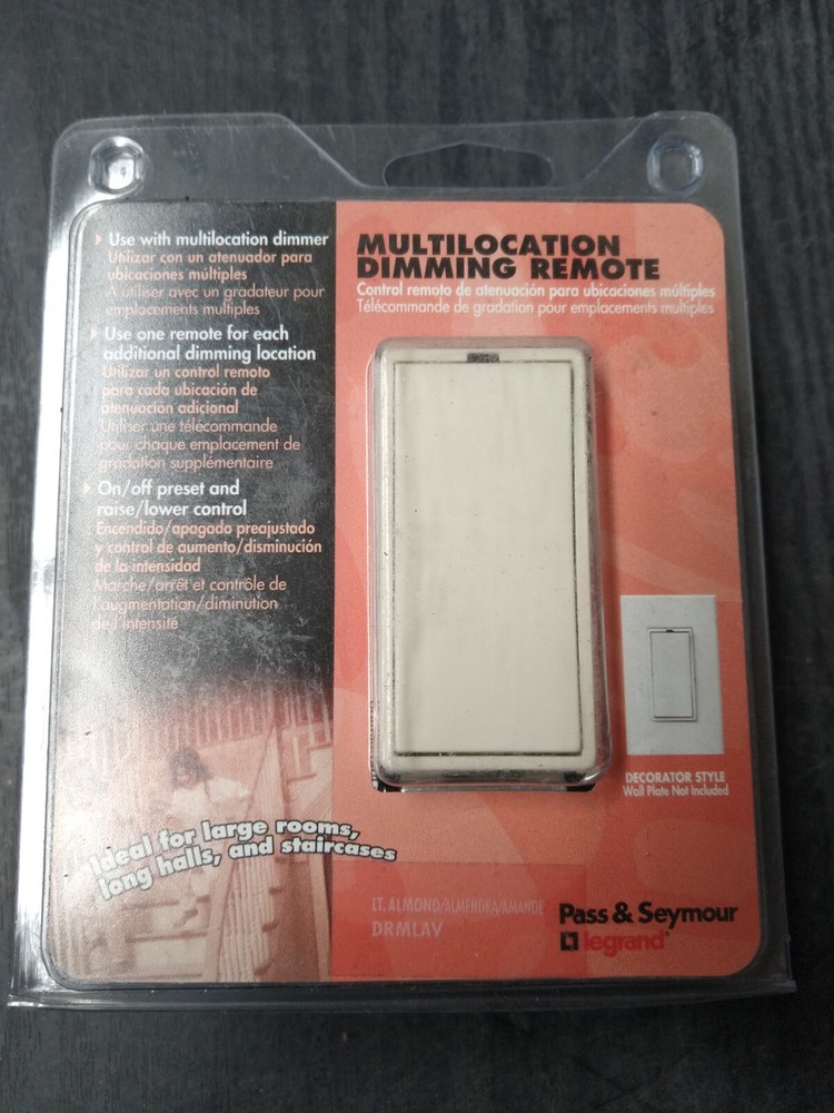 Pass & Seymour Legrand DRMLAV Multilocation Dimming Remote (Light Almond) ⭐️NEW⭐