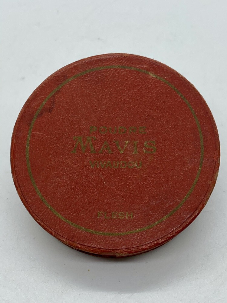 Antique Mavis Face Powder Package Rare Compact s3