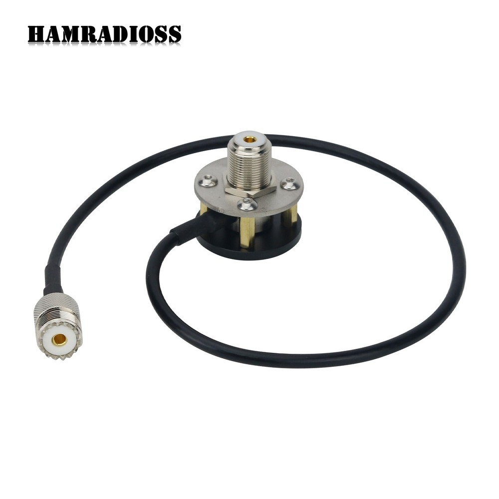 Antenna Mounting Bracket Outdoor M-Pipe Antenna Mount 1/4" Threaded Antenna Base