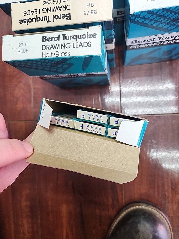 Bundlef Berol Turquoise Eagle Vintage Drawing Leads USA
