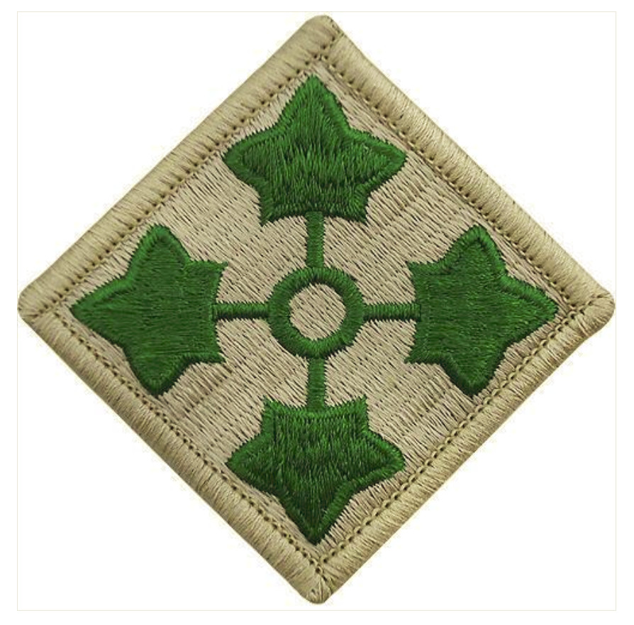 Vanguard ARMY PATCH: FOURTH INFANTRY DIVISION - COLOR