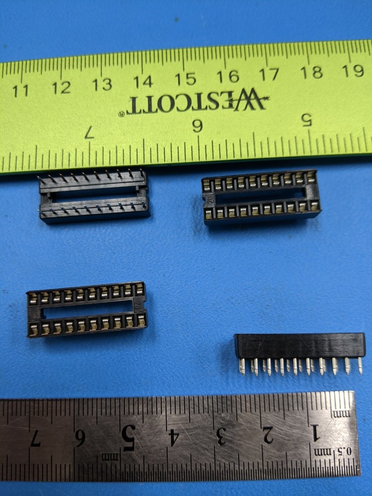 20 PCS IC SOCKET 20 PIN DIP SOCKET PC PIN Through-hole , 2556-20T , ICD-20